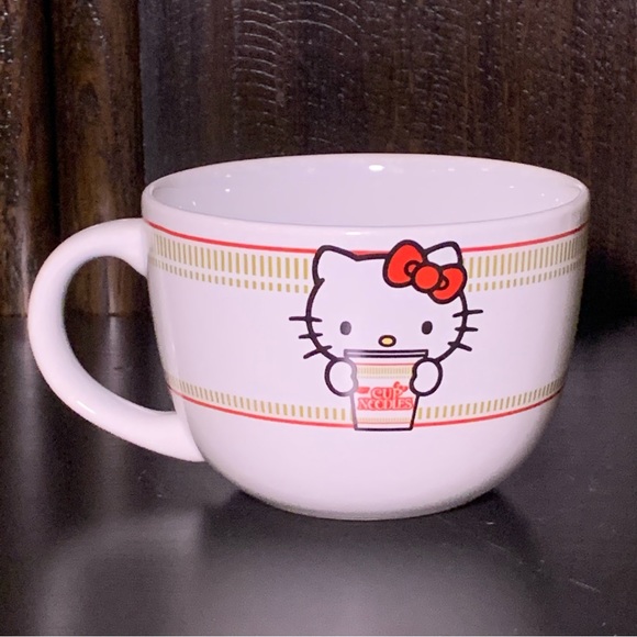 Hello Kitty Cup Noodles 24oz Ceramic Soup Mug - Picture 6 of 10